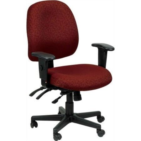 RAYNOR MARKETING Eurotech 4X4 Task Chair, Burgundy Fabric 498SL-BURG